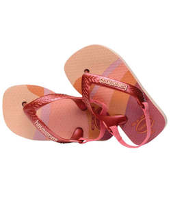 Girls Boys Jandals: Havaianas Baby Mini Ballet Jandal - Rose / Mahogany