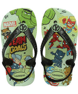 Girls Boys Jandals: Havaianas Baby Marvel 6617