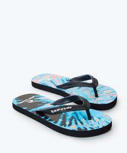 Girls Boys Jandals: Rip Curl Cosmic Open Toe Jandal - Blue