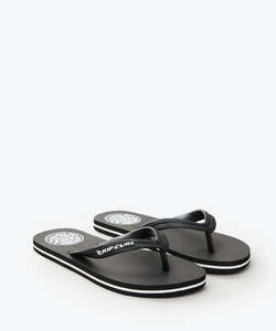 Girls Boys Jandals: Rip Curl Icon Open Toe Boys Jandal - Black