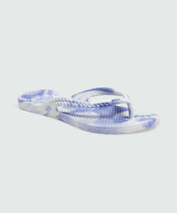 Girls Boys Jandals: Billabong Kicks Marble Thong - Bayou Blue