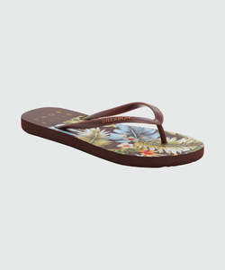 Girls Boys Jandals: Billabong Slow Daze Thongs - Brown
