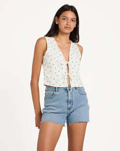 RVCA Rose Bud Top - White