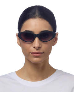 Okkia Lina Small Cat Eye Sunglasses - Black