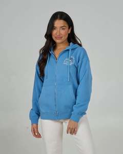Salty Crew Surf Club Zip Hoody - Marine Blue