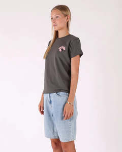 Womens T Shirts Tees: T&C Hendrix Tee - Vintage Charcoal