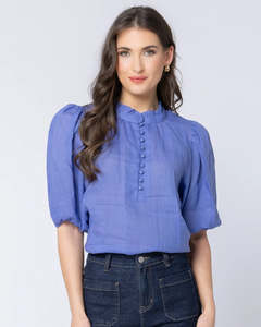 Leila + Luca Nina Blouse - Royal