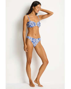 Sea Level Palmera Sporty Mid Pant - Blue