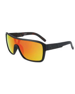 Womens Sunglasses: Dragon REMIX Matte Black Inferno w/ LUMALENS Red Ion Sunglasses