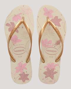 Womens Footwear: Havaianas Slim Organic 1685 - Beige/Golden