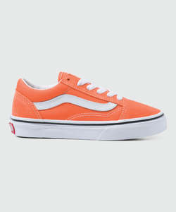 Womens Shoes: Vans Old Skool Shoes - Orange Tiger / True White