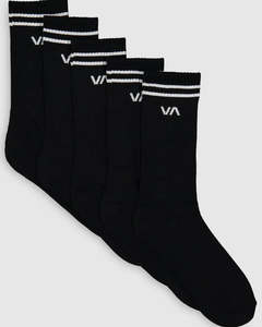RVCA Union Sock III 5Pk - Black