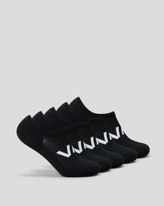 Men: RVCA Transfer Sock III 5pr - Black