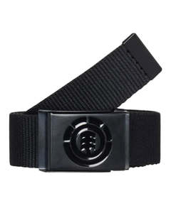 Men: Element Icon Webbing Belt - Flint Black