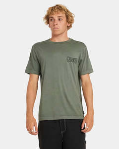 Mens Clothing: RVCA Mens Meric T-Shirt - Sage Leaf