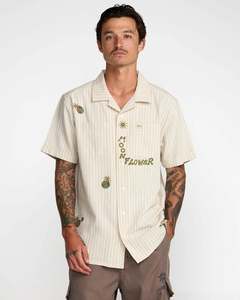 RVCA Mel G Moonlight SS Shirt - Antique White