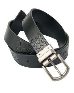 Mens Clothing: XLARGE Old English Reversible Belt - Black