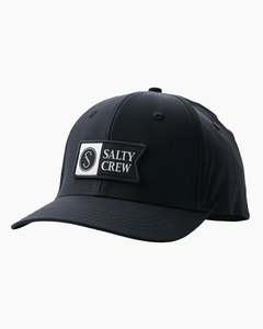 Mens Accessories: Salty Crew Apex Elastic 6 Panel Cap - Black