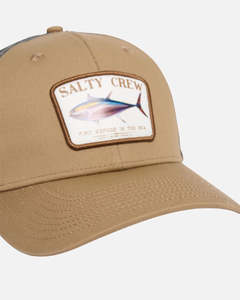 Salty Crew Big Blue Retro Trucker Cap - Khaki