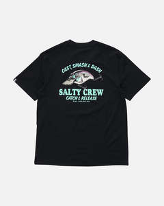Mens T Shirts Polos: Salty Crew Cast Life Classic SS Tee - Black