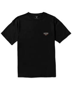 Mens T Shirts Polos: Vissla Beast Swell SS Tee - Black