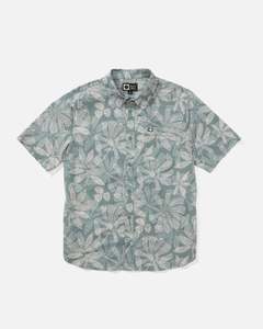 Mens Shirts: Salty Crew Drifter UV Button Up Shirt - Altantic Green