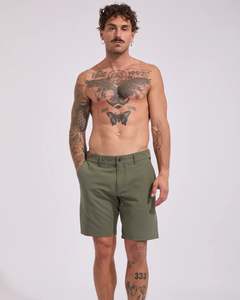 Mens Shorts: Salty Crew Drifter 19" Slub Hybrid Shorts - Four Leaf Clover