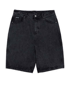 Santa Cruz Flaming Dice Dot Jean Short - Washed Black