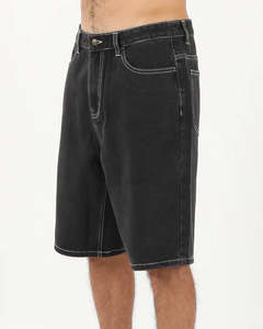 T&C Stringer Denim Short - Washed Black