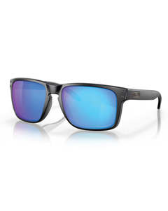 Mens Sunglasses: Oakley Holbrook Matte Black W/ Prizm Sapphr IRID Polar