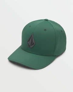 Volcom Stone Tech Flexfit Delta Hat - Dark Pine