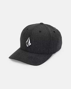 Women: Volcom Full Stone Heather Flexifit Hat - Charcoal Heather