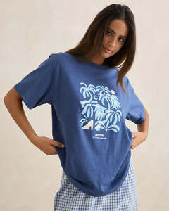 Women: Rhythm Island Oversized Tee - Indigo