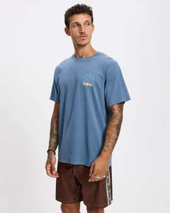 Rhythm High Vantage SS T-Shirt - Sea Blue