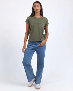 Womens T Shirts Tees: Foxwood Signature Tee - Khaki