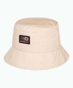 Roxy Womens Coconut Ride Reversible Bucket Hat - Tapioca