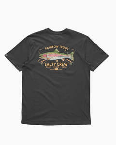 Salty Crew Trout Mount Premium SS Tee - Coal