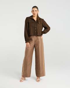 Women: NMBR Rose Luna Shirt - Chocolate