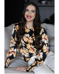 Women: Leila + Luca Timely Top - Happy Burst