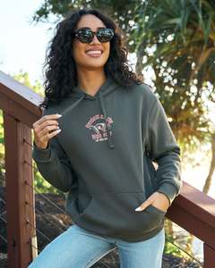 The Mad Hueys High Seas Hueys Womens Hooded Pullover - Charcoal