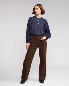 Womens Jeans: Knewe Label Roxie Jean - Chocolate