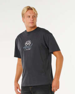 Men: Rip Curl Inner Visions Rotten Sun Mens Tee - Washed Black