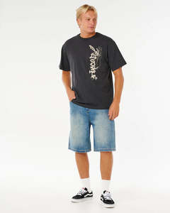 Rip Curl Medina Inner Visions Mens Tee - Washed Black