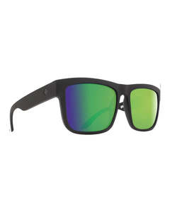 Mens Sunglasses: Spy Sunglasses Discord - Matte Black/HD Bronze Polar Green Spec Lens