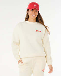Women: Rip Curl Surf Puff Inspired Crew - Cayenne
