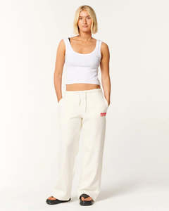 Women: Rip Curl Surf Puff Wide Leg Trackpant - Cayenne