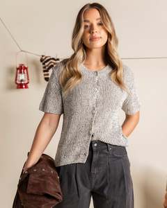 Womens Knitwear Jumpers: Foxwood Davana Knit - Oat Marle