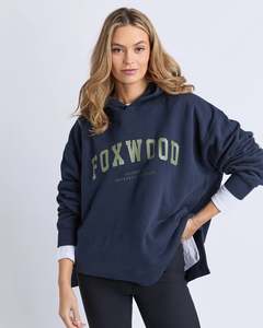 Foxwood Interval Hoodie - Navy with Khaki