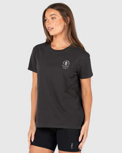 Womens T Shirts Tees: Unit Ladies Tees - Blush - Washed Black