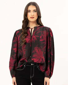 Womens Tops Shirts Blouses: Seeking Lola Hopeful Top - Merlot Passion